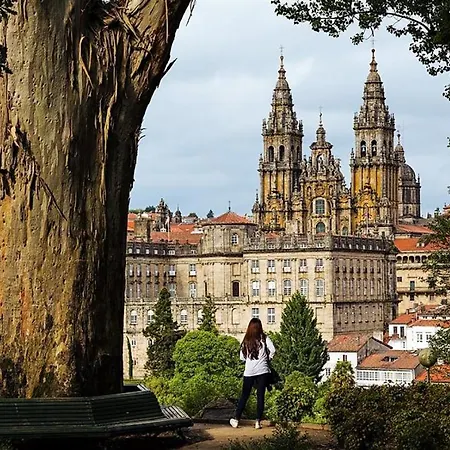 Apartamento De Diseno Centrico Con Terraza Espectacular Santiago de Compostela Exterior photo